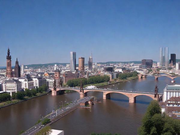 Frankfurt am Hauptpanoramafoto