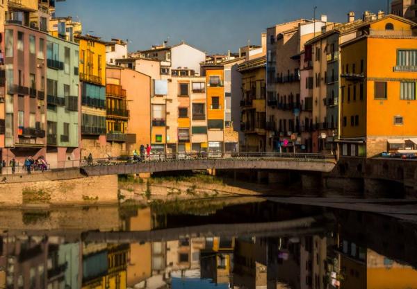 Panoramafoto von Girona