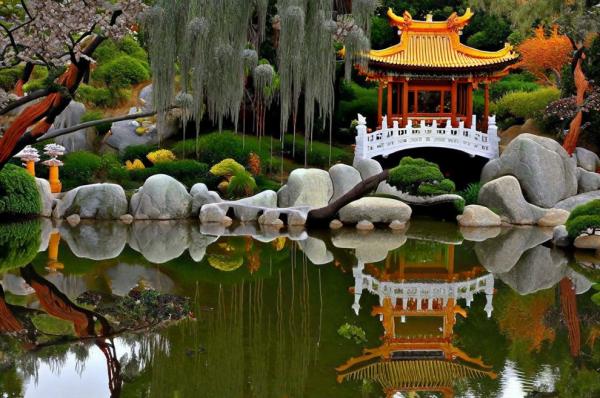 Chinesisches Freundschaftsgartenfoto