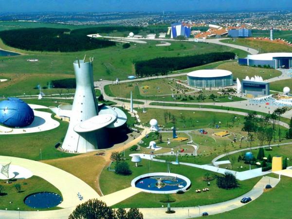 Weltraumstadtfoto