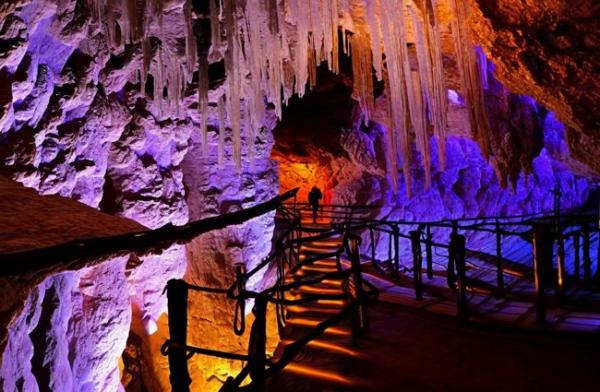 Stalaktitenhöhle Sorek Foto